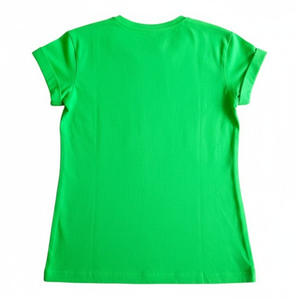 Polera manga corta Algodón Verde Marca Otra 7 A Estado Casi tiki