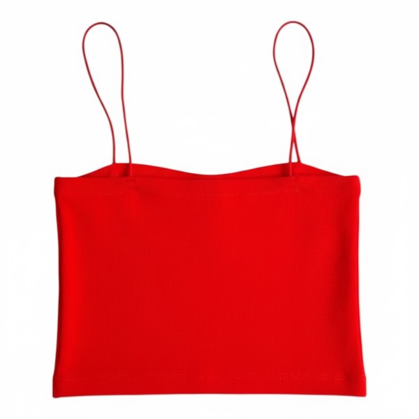 Blusa Manga Corta lycra Rojo Marca Zara 5 A Estado Casi tiki