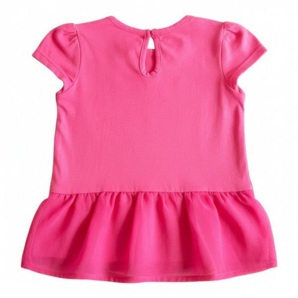 Polera manga corta Algodón Fucsia Marca Limonada 12 M Estado Tiki taka