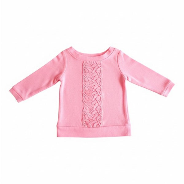 Polera manga corta Algodón Rosa Marca Carter's RN Estado Casi tiki