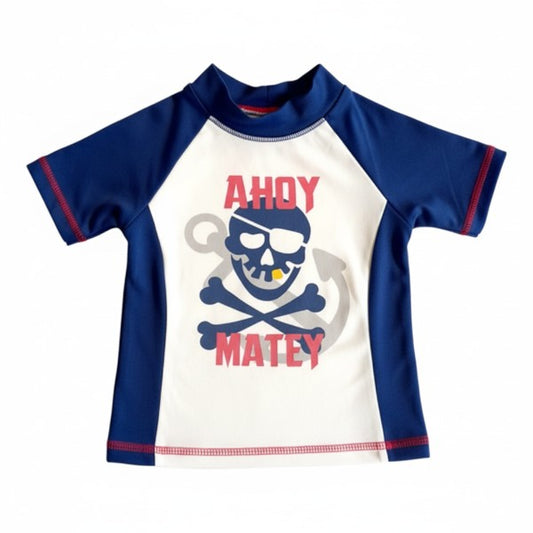 Polera manga corta Algodón Multicolor Marca Otra 6 M Estado Casi tiki