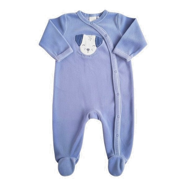 Osito Micropolar Azul Marca Baby harvest 3-6 M Estado Casi tiki