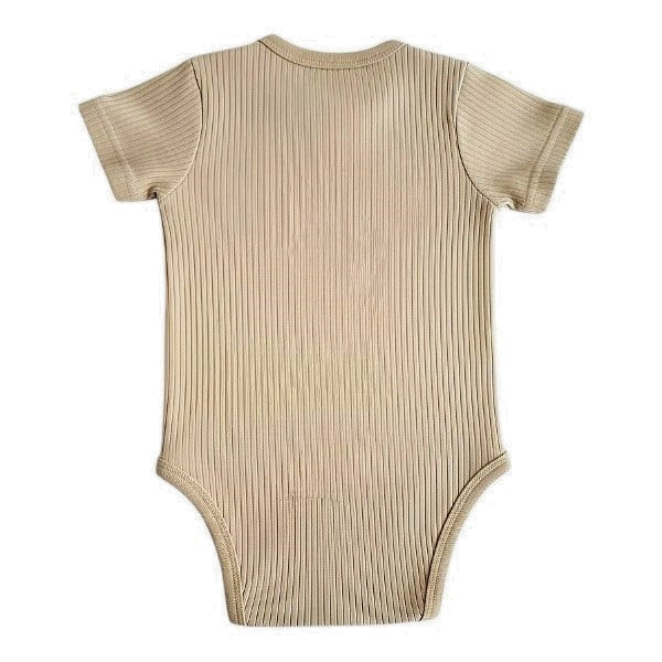 Body Manga Corta Algodón Crema Marca Black and blue 0-3 M Estado Casi tiki