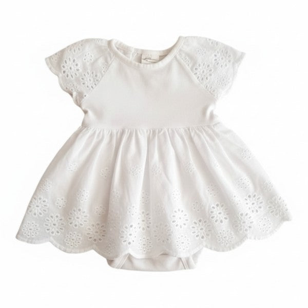 Body vestido Tela Blanco Marca Hym RN Estado Casi tiki