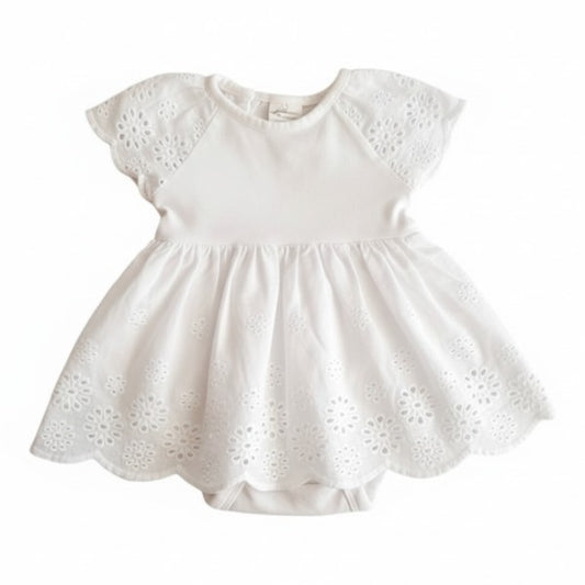 Body vestido Tela Blanco Marca Hym RN Estado Casi tiki
