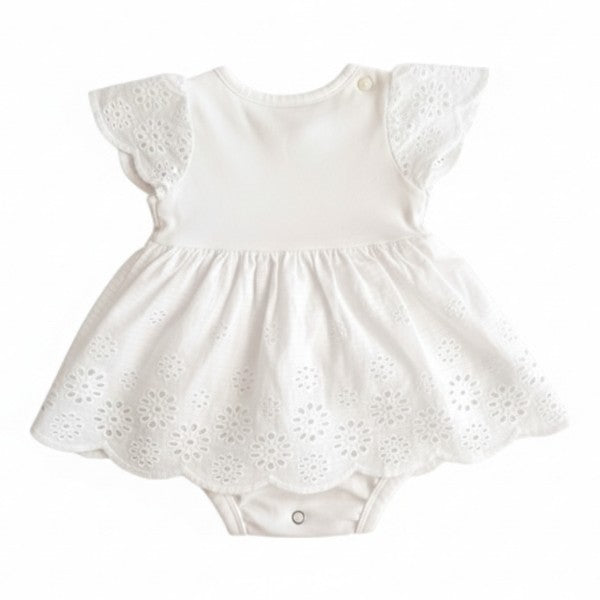 Body vestido Tela Blanco Marca Hym RN Estado Casi tiki