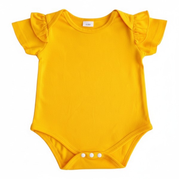 Body Manga Corta Algodón Amarillo Marca Otra 0-3 M Estado Casi tiki
