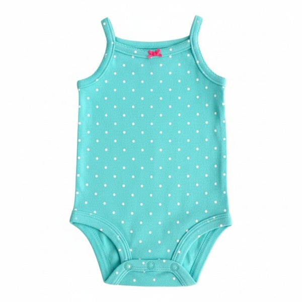 Body Manga Corta Algodón Verde Marca Carter's 0-3 M Estado Tiki taka