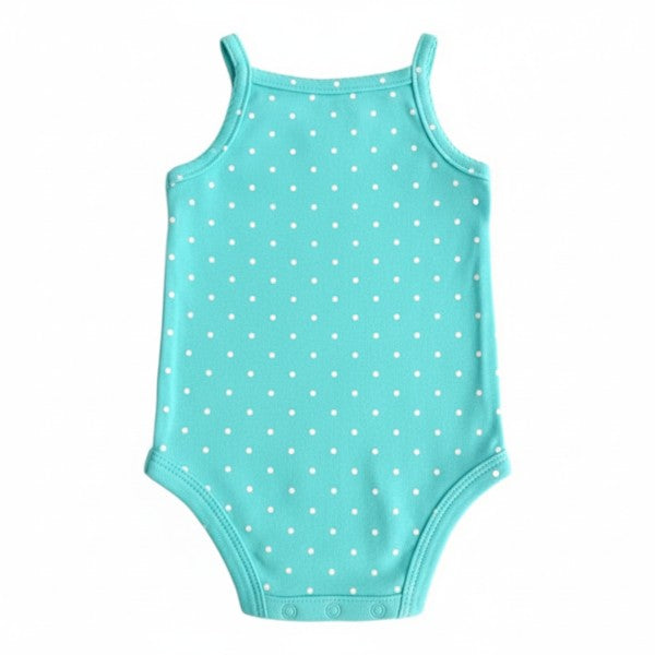 Body Manga Corta Algodón Verde Marca Carter's 0-3 M Estado Tiki taka