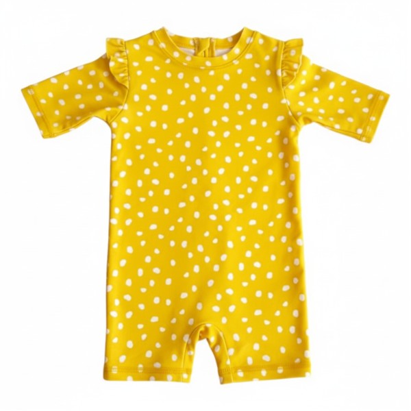 Traje de baño lycra Amarillo Marca Boulevard 6 M Estado Tiki taka