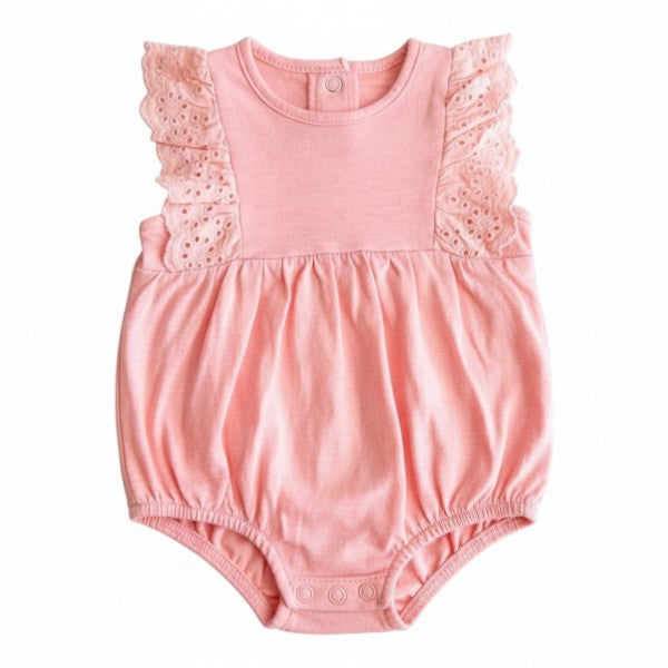 Body Manga Corta Algodón Rosa Marca Urb 3-6 M Estado Casi tiki
