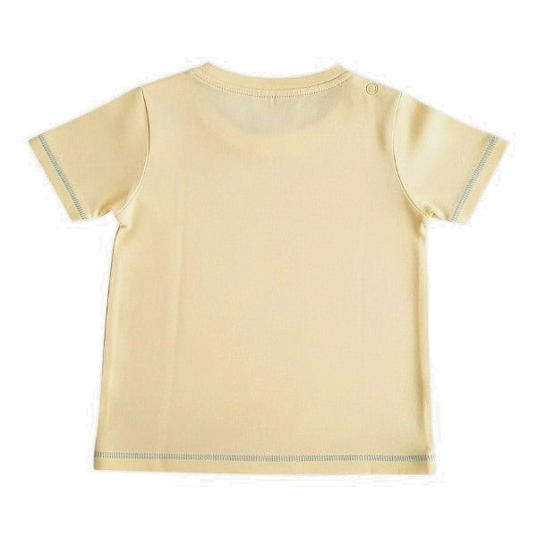 Polera manga corta Algodón Amarillo Marca Baby harvest 18 M Estado Tiki taka
