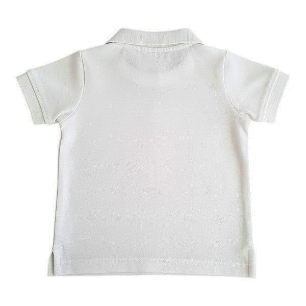 Polera manga corta Piqué Blanco Marca Baby harvest 12-18 M Estado Casi tiki