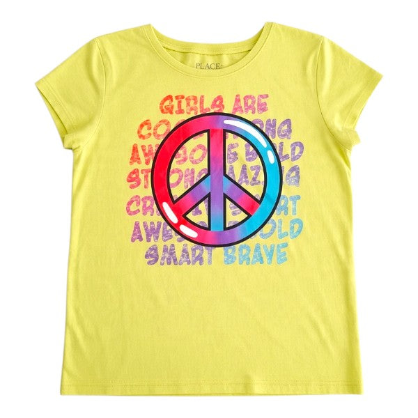 Polera manga corta Algodón Amarillo Marca Otra 7 A Estado Casi tiki