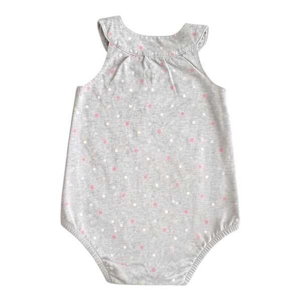 Body vestido Algodón Gris Marca Carter's 12 M Estado Casi tiki