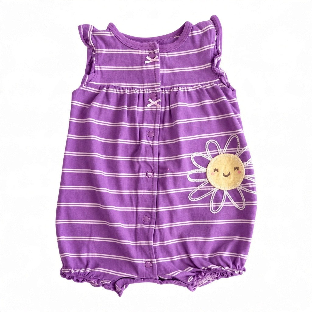 Enterito Algodón Morado Marca Carter's 6 M Estado Casi tiki