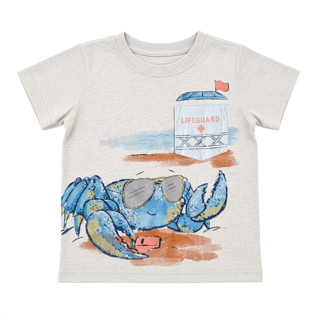 Polera manga corta Algodón Gris Marca Carter's 6 M Estado Casi tiki