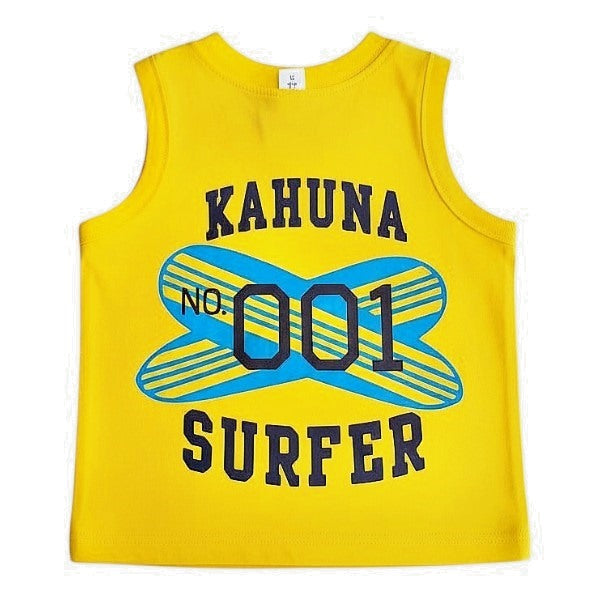 Polera manga corta Algodón Amarillo Marca Carter's 12 M Estado Tiki taka