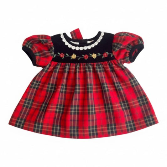 Vestido Tela Multicolor Marca Otra 6-9 M Estado Casi tiki