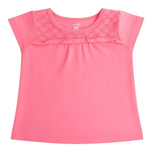 Polera manga corta Algodón Rosa Marca Carter's 18 M Estado Casi tiki