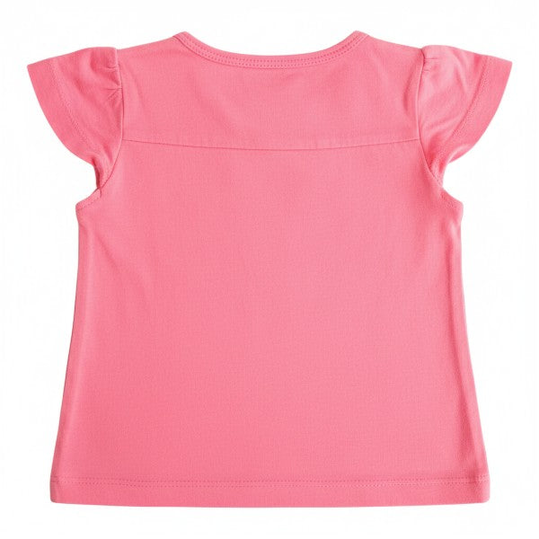 Polera manga corta Algodón Rosa Marca Carter's 18 M Estado Casi tiki