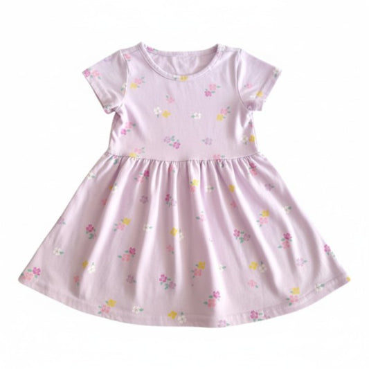 Vestido Algodón Lila Marca Otra 18 M Estado Casi tiki