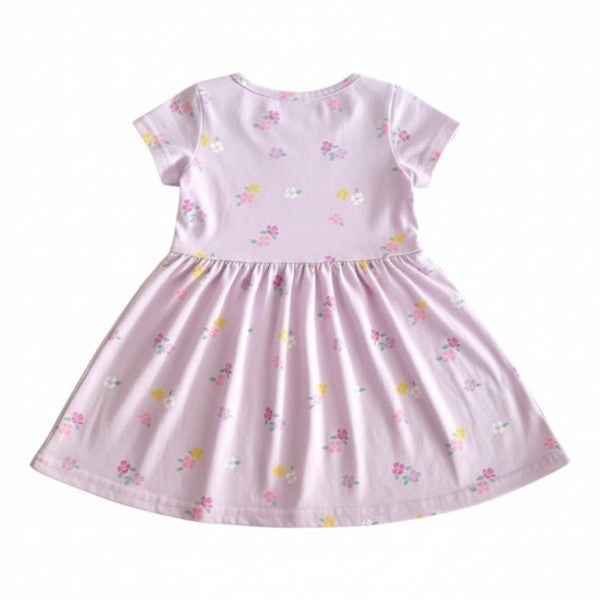 Vestido Algodón Lila Marca Otra 18 M Estado Casi tiki