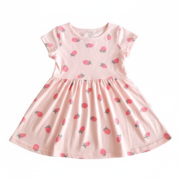 Vestido Algodón Rosa Marca Otra 18 M Estado Casi tiki