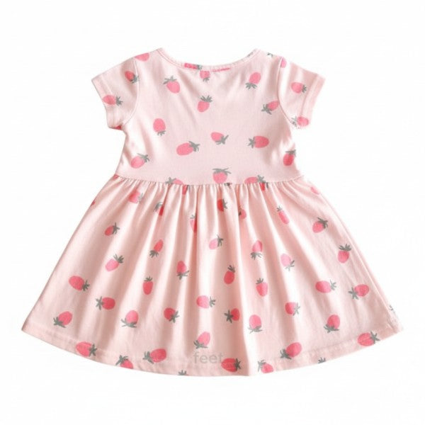 Vestido Algodón Rosa Marca Otra 18 M Estado Casi tiki