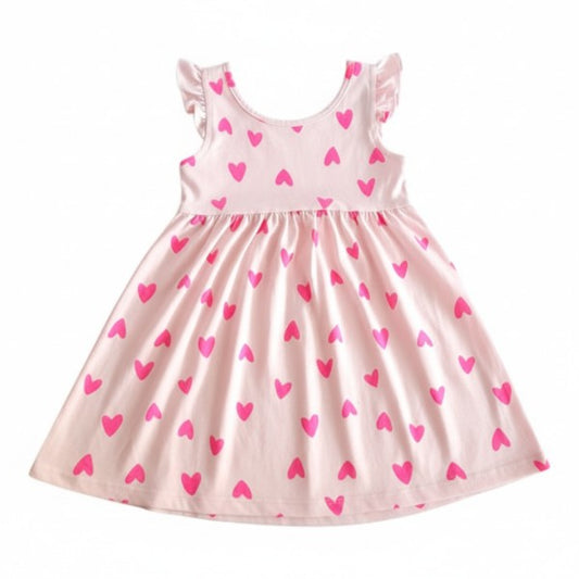 Vestido Algodón Rosa Marca Otra 12-18 M Estado Casi tiki