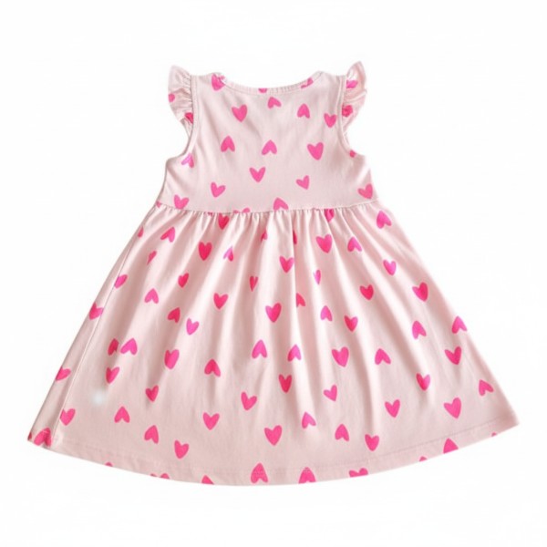 Vestido Algodón Rosa Marca Otra 12-18 M Estado Casi tiki