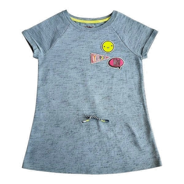Polera manga corta Algodón Verde Marca Cat & Jack 7 A Estado Casi tiki