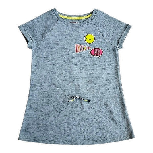 Polera manga corta Algodón Verde Marca Cat & Jack 7 A Estado Casi tiki