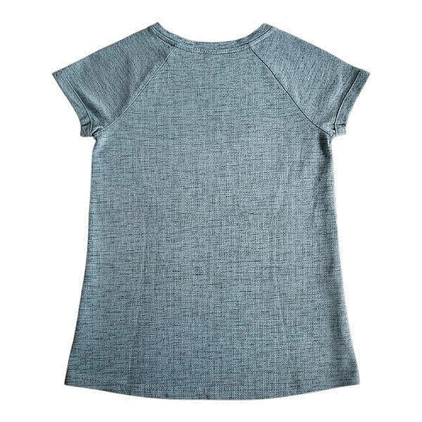 Polera manga corta Algodón Verde Marca Cat & Jack 7 A Estado Casi tiki