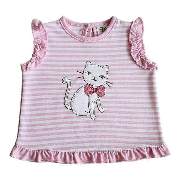 Polera manga corta Algodón Rosa Marca Otra 3-6 M Estado Tiki taka