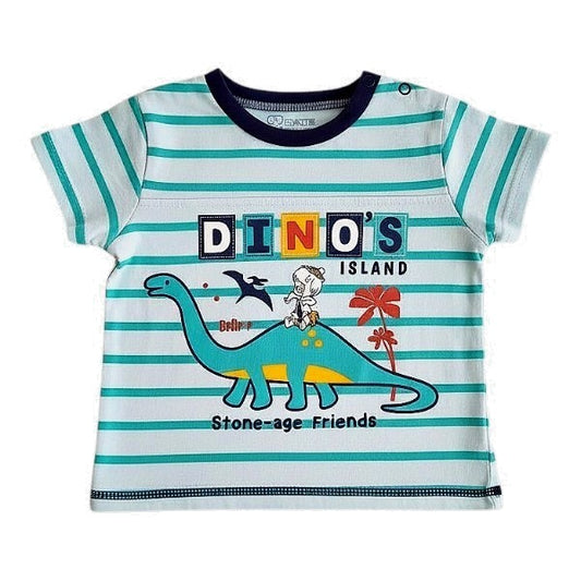 Polera manga corta Algodón Multicolor Marca Otra 9 M Estado Casi tiki