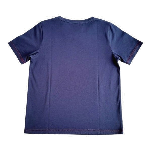 Polera manga corta Algodón Azul Marca Otra 10 A Estado Casi tiki