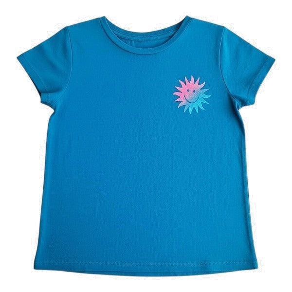 Polera manga corta Algodón Verde Marca Old Navy 6 A Estado Casi tiki