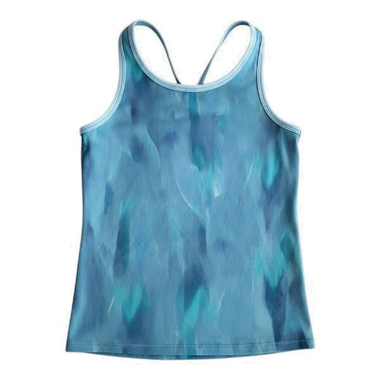 Blusa Manga Corta Poliéster Azul Marca Otra 5 A Estado Casi tiki