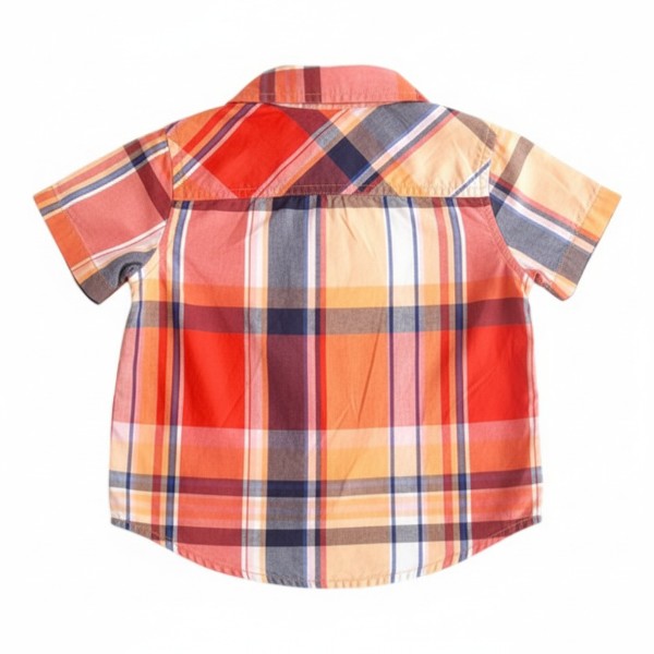 Camisa Manga Corta Tela cuadrillé Marca Gymboree 18 M Estado Tiki taka