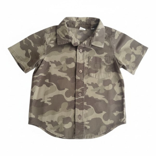 Camisa Manga Corta Tela militar Marca Old Navy 2 A Estado Tiki taka