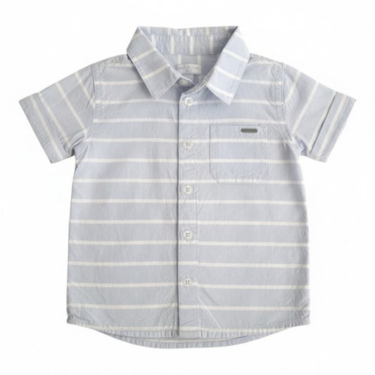 Camisa Manga Corta Tela Multicolor Marca Baby harvest 18 M Estado Casi tiki