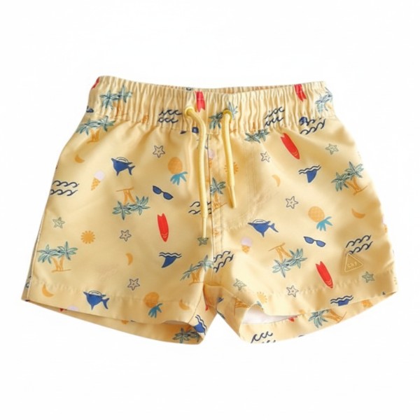 Short Tela Amarillo Marca Colloky 9-12 M Estado Tiki taka