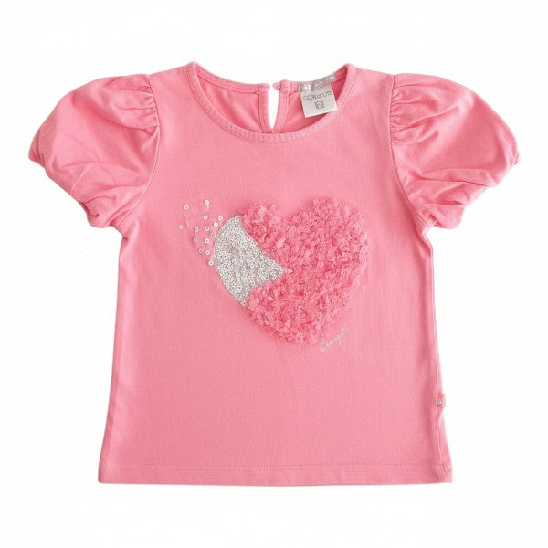 Polera manga corta Algodón Rosa Marca Coniglio 2 A Estado Casi tiki