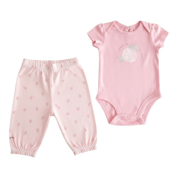 Conjunto Algodón Rosa Marca Carter's 0-3 M Estado Casi tiki