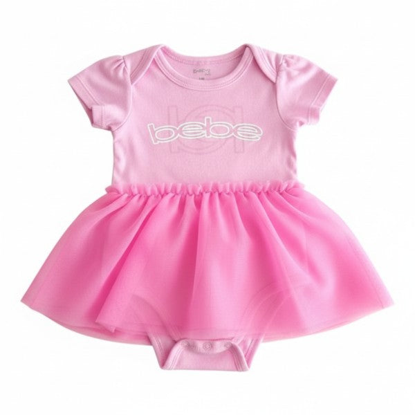 Body vestido Algodón Rosa Marca Otra 3-6 M Estado Casi tiki