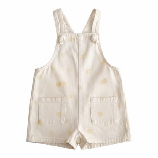 Jardinera Mezclilla Crema Marca Zara 18 M Estado Casi tiki
