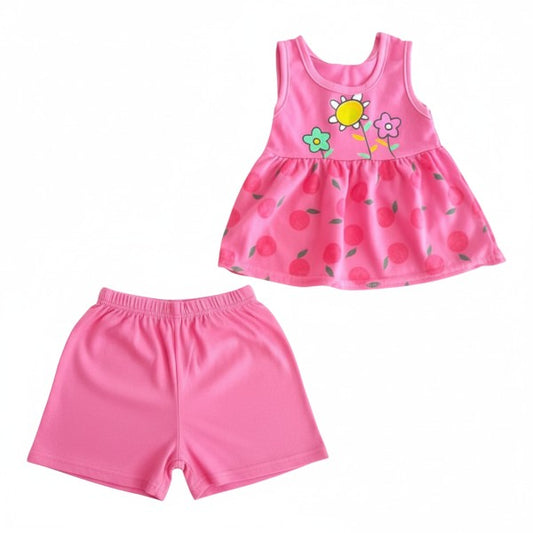Conjunto Algodón Fucsia Marca Otra 3-6 M Estado Casi tiki