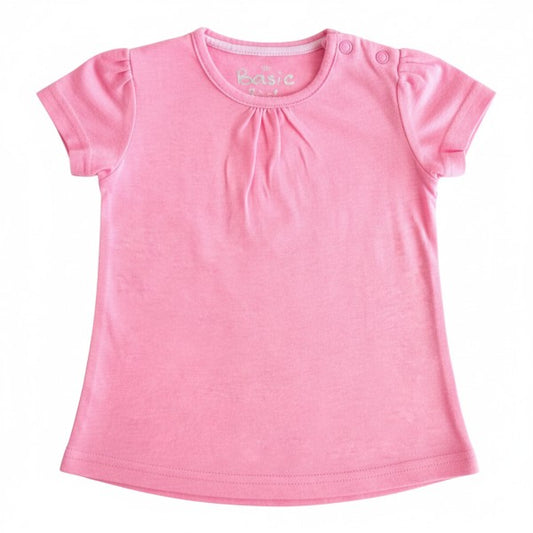 Polera manga corta Algodón Rosa Marca Otra 9 M Estado Casi tiki