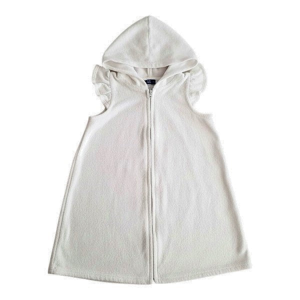 Poleron Manga Corta Micropolar Blanco Marca Old Navy 3 A Estado Casi tiki